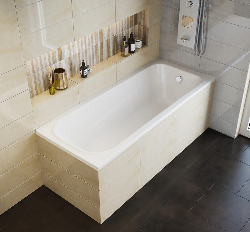 OCEANO Akril egyenes fürdőkád 160x75 cm